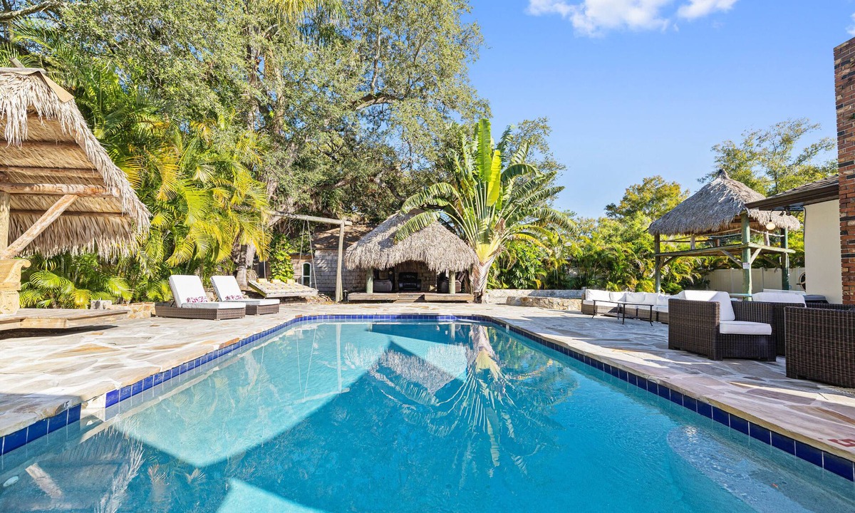 Riverside Heights House | Resort Style Oasis w/Pool for Groups & Retreats in Tampa's Coolest Neighborhood