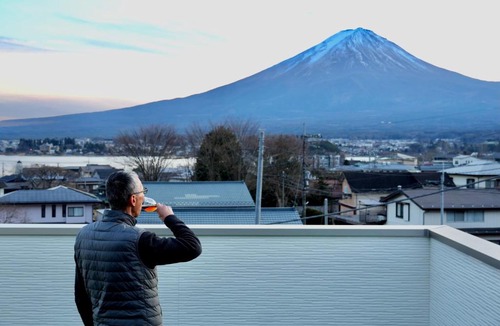 Oishi Villa | 新築Oishi 100B 富士山と河口湖ビュー 屋上展望台付きヴィラ 大石公園徒歩4分