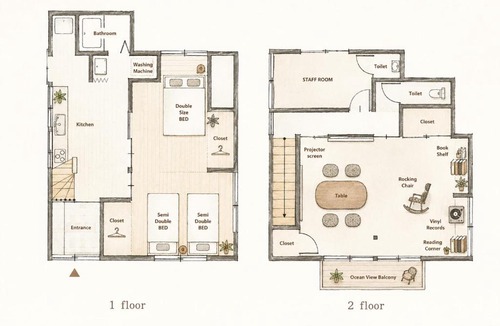 Kotsubo Apartment | 海と富士山を望む4名1棟貸し古民家宿 最大7名 鎌倉エリアの隠れ家