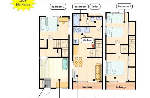 Okubo Villa | 100㎡ Cozy Villa in Shinjuku｜JR Shin-Ōkubo Sta. 7mins.