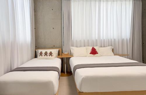 Higashinippori Apartment | 102Room,7-minute walk from Uguisudani Station located on the 1nd floor of an apartment-style building Twin room No elevator