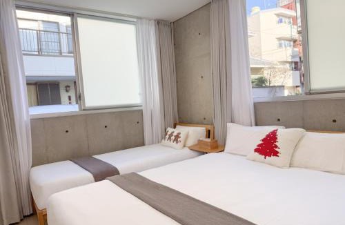 Higashinippori Apartment | 102Room,7-minute walk from Uguisudani Station located on the 1nd floor of an apartment-style building Twin room No elevator