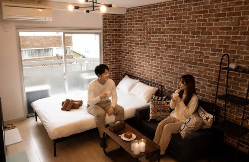 Kabukicho Apartment | 402-Brooklyn Room ｜ 3 ppl | W-Bed & Sofa Bed | Golden Gai & Kabukicho | 21㎡