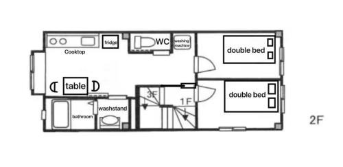Kameido Apartment | A Europeanstyle building with ng 3 bedrooms that can accommodate 7 people a terrace featuri