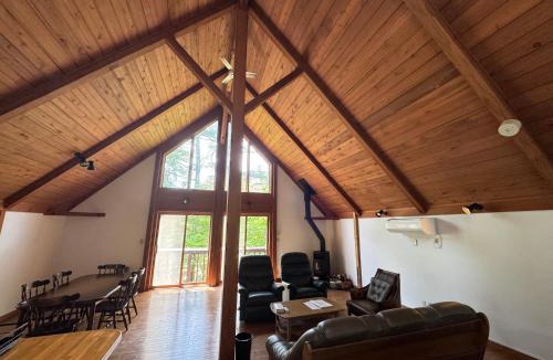 Fujikawaguchiko House | Cabin E Jacuzzi BBQ Hammock Lake Saiko Mt Fuji