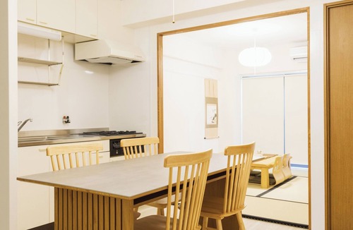 Kita Apartment | OPEN Sale! Walking distance from Umeda area/Modern Japanese/Western style rooms with Japanese-style tatami mats and garden view/Free bicycle rental