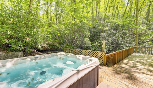 Bryson City Cottage w/Hot Tub & Waterfall Views! in Bryson City