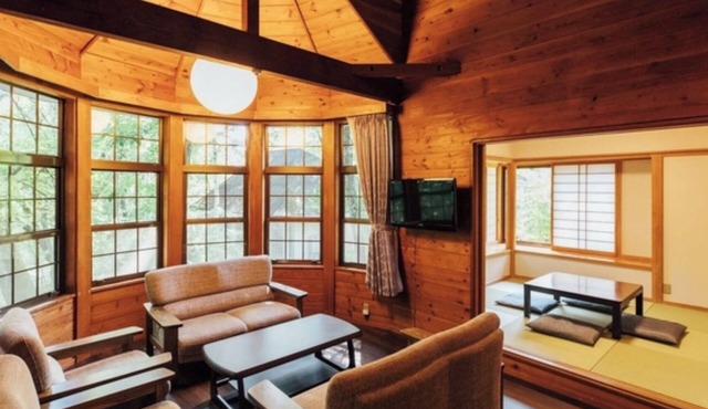 Deluxe cottage with openair bath for 2 people | R/North Dublin Yamanashi