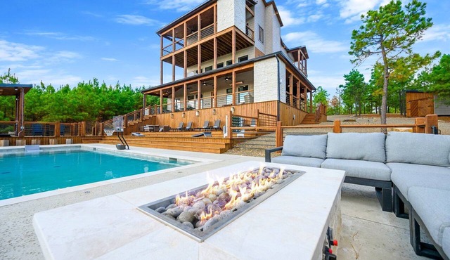 Featured on Staycation: The Overlook | Pool, Pickleball, ATV Access & Views in Broken Bow