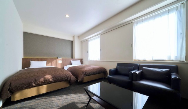 Nonsmoking Standard twin with bathroom and toilet Free WiFi/Koka Shiga
