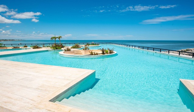 Ocean and Marina views from this fantastic condo in Progreso