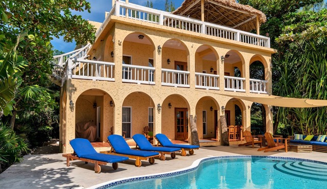 Oceanfront Villa | Private Pool & Dock in San Pedro