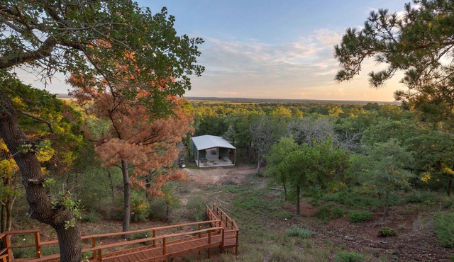 Pine Top View with the Club House, Sauna, Pool in Bastrop