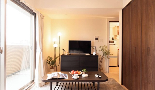 STwin WOM Condominium5 minutes walk from Tamatsukuri Station Free WiFi - 203/Osaka Ōsaka