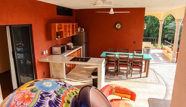 WATERFRONT COLONIAL PENTHOUSE 112m2 COMPLETE FLOOR &INFINITY POOL in Barra de Navidad