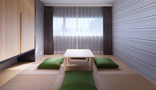 Twin Room, Non Smoking (with Tatami Area, Public Bath Ticket)