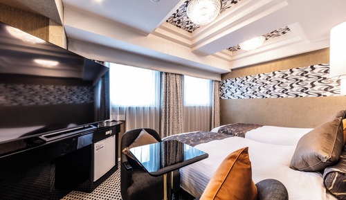 Main Bldg Top Floor Deluxe Twin Room, Non Smoking (20th floor)
