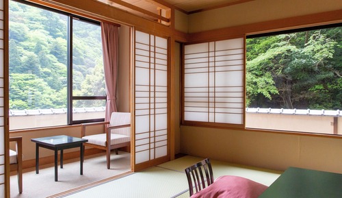 Japanese-style room 12.5 tatami mats with Massage chair and ceramic bath