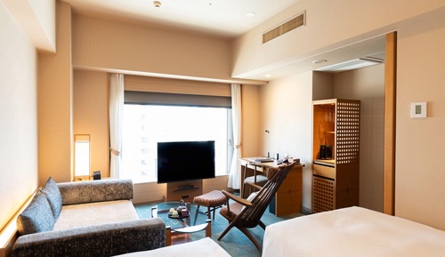 Premium Twin Room, Non Smoking, Jetted Tub (High Floor)