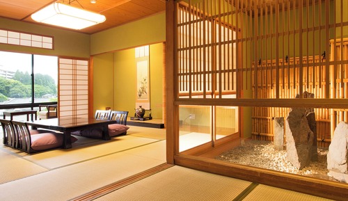 Japanese-style Room [Iki] - River view, courtyard & with indoor bath, Non Smoking