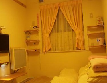 Japanese-Style Family Room with Shared Bathroom