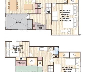 Quadruple Room with Shared Bathroom