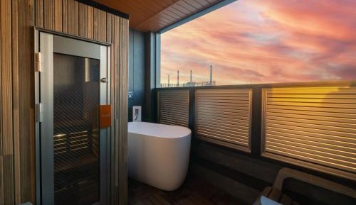 Moderate Double Room with Private Sauna & Sea View - Non-Smoking