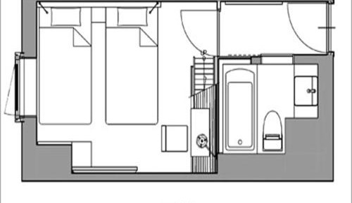 Standard Twin Room with Loft - 12th Floor - Non-Smoking