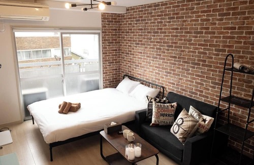 Kabukicho Apartment | 402-Brooklyn Room ｜ 3 ppl | W-Bed & Sofa Bed | Golden Gai & Kabukicho | 21㎡