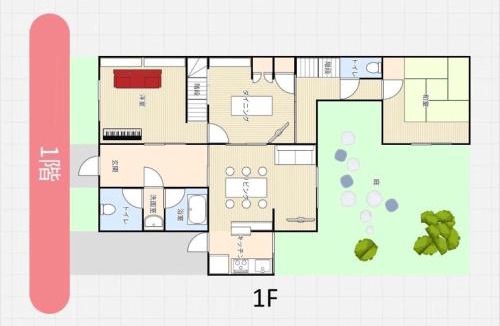 Kaya Machi Apartment | 丸亀 Sawai 一棟貸し 丸亀駅徒歩 10人まで宿泊可能 駐車場2台有 子供部屋ベビーベッド有