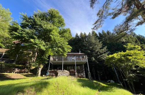Fujikawaguchiko House | CabinC Private Fireplace, BBQ, Lake Saiko MtFuji