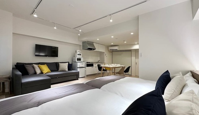 Modern Studio Apt in Charming Nakamachi Area
